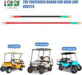 Golf Cart Battery Cable Set - 4 Gauge Pure Copper w/ Heat